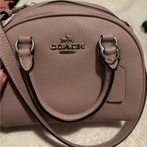 Purple coach purse